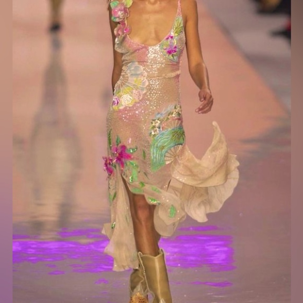 ISO BLUMARINE SEQUIN BEADED DRESS